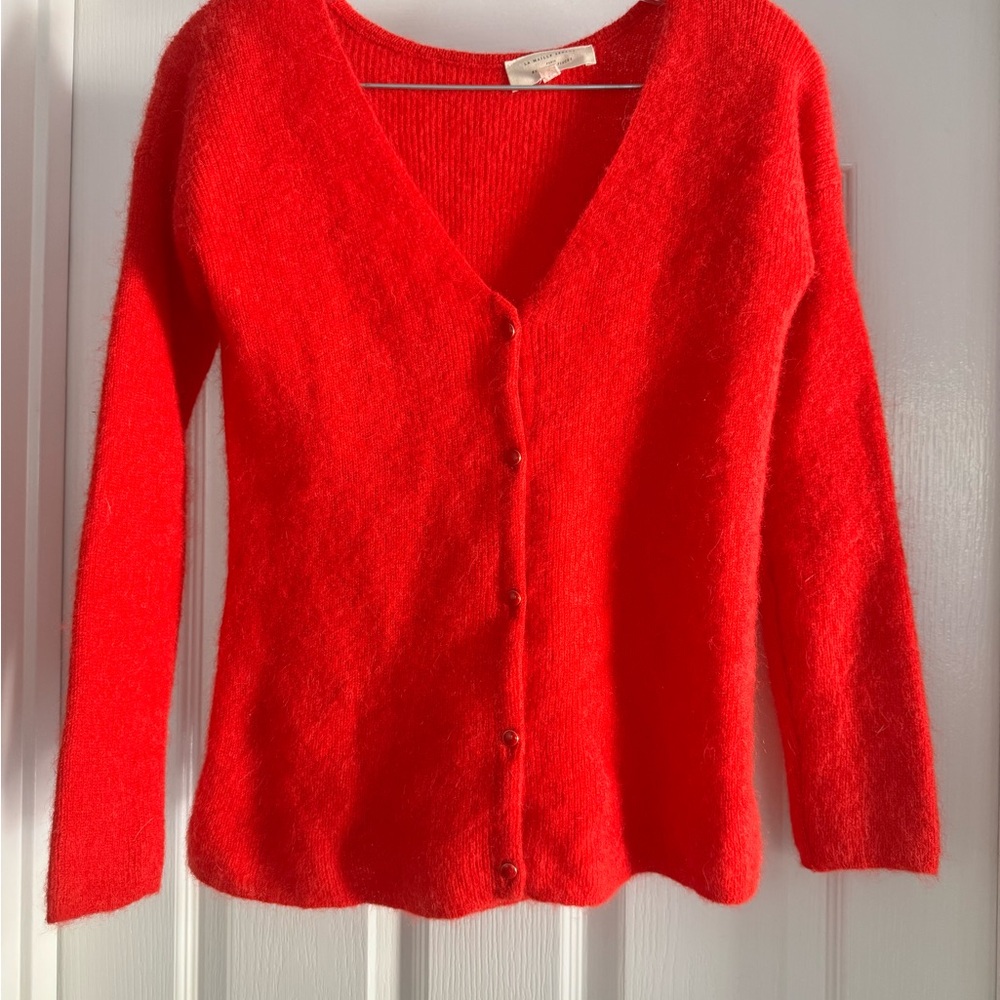 Sézane Barry Cardigan Red XXS